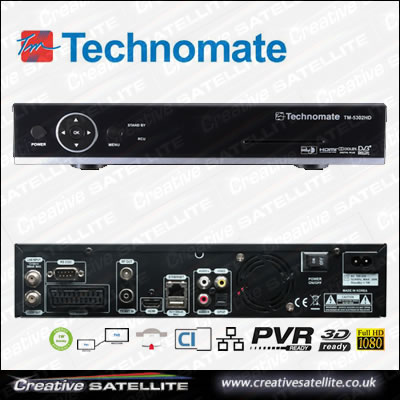 Technomate TM-5502 HD CI+ Satellite Receiver - Click Image to Close