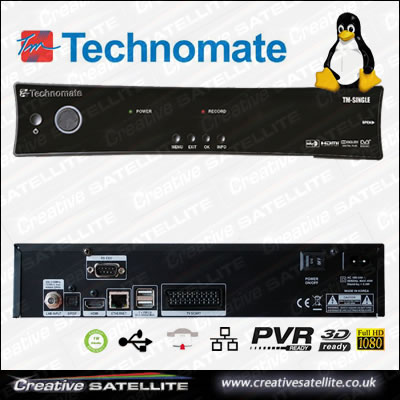 Technomate TM-Single HD Satellite Receiver - Click Image to Close