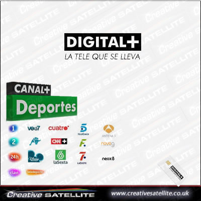 Digital Plus Spain Deporte 18 Months viewing Card - Click Image to Close