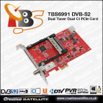 TBS6991 DVB-S2 Dual Tuner Dual CI PCIe Card