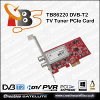 TBS6220 DVB-T2 TV Tuner PCIe Card