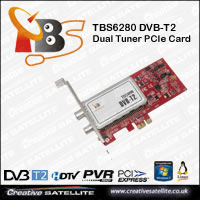 TBS6280 DVB-T2 Dual Tuner PCIe Card