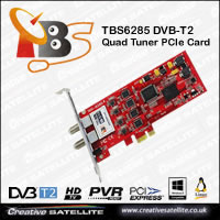 TBS6285 DVB-T2 Quad Tuner PCIe Card
