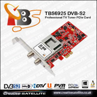 TBS6925 DVB-S2 Professional TV Tuner PCIe Card
