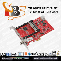 TBS6928 DVB-S2 TV Tuner CI PCIe Card