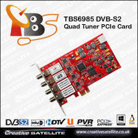 TBS6985 DVB-S2 Quad Tuner PCIe Card